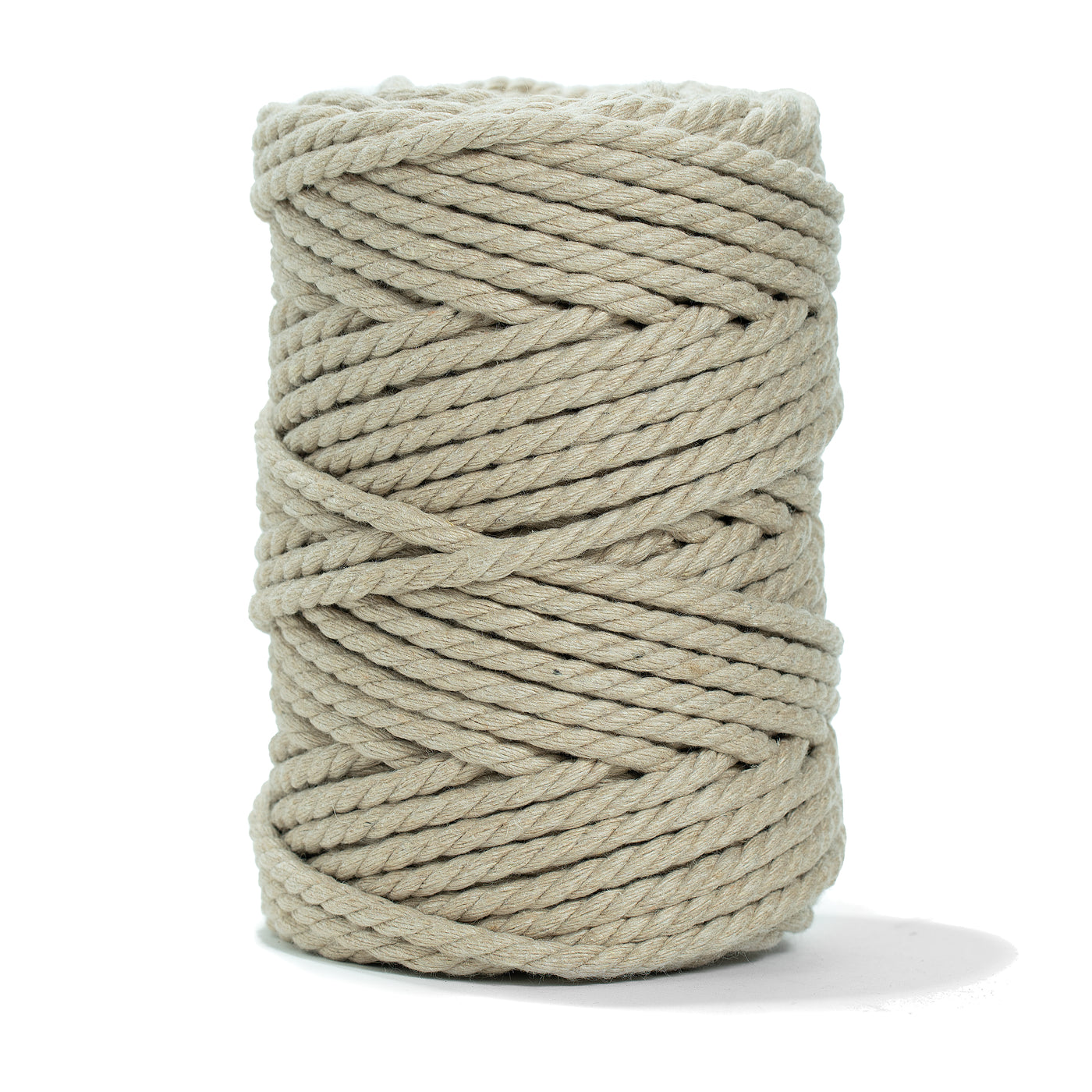 COTTON ROPE ZERO WASTE 5 MM - 3 PLY - SAND COLOR