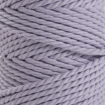 COTTON ROPE ZERO WASTE 5 MM - 3 PLY - LILAC COLOR