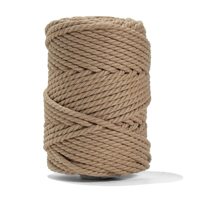 COTTON ROPE ZERO WASTE 5 MM - 3 PLY - MOCHA COLOR