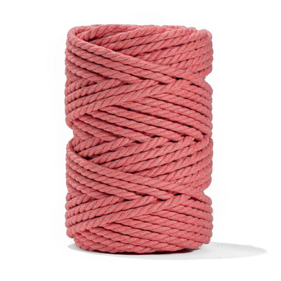 COTTON ROPE ZERO WASTE 5 MM - 3 PLY- SALMON COLOR