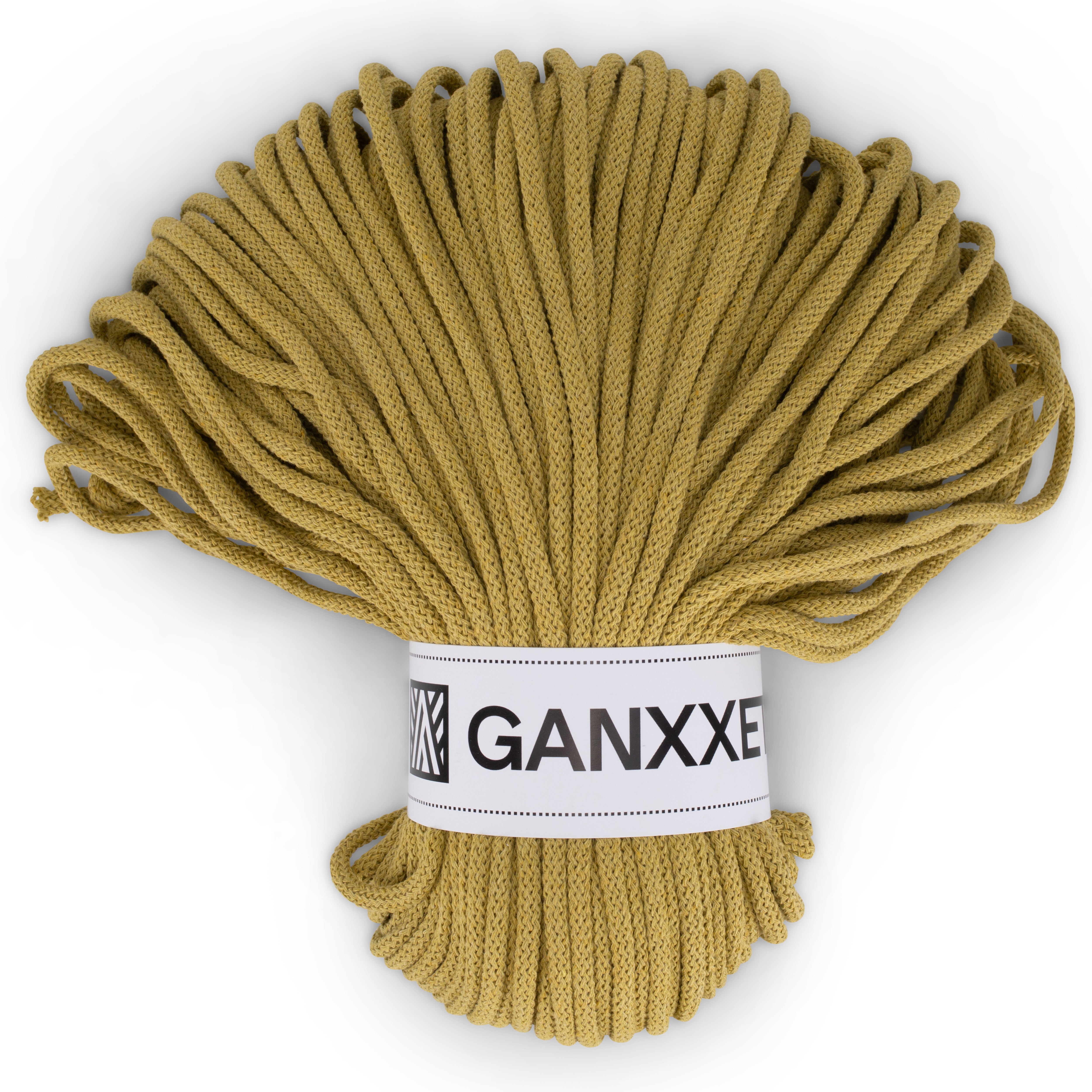 Ganxxet 5mm Braided Cotton Cord – Sustainable Macrame & Crafting Rope