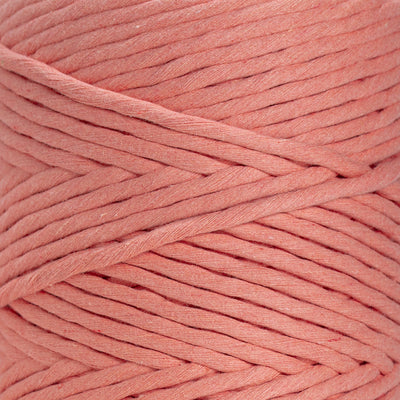 SOFT COTTON CORD ZERO WASTE 6 MM - 1 SINGLE STRAND -  FRUIT PUNCH COLOR