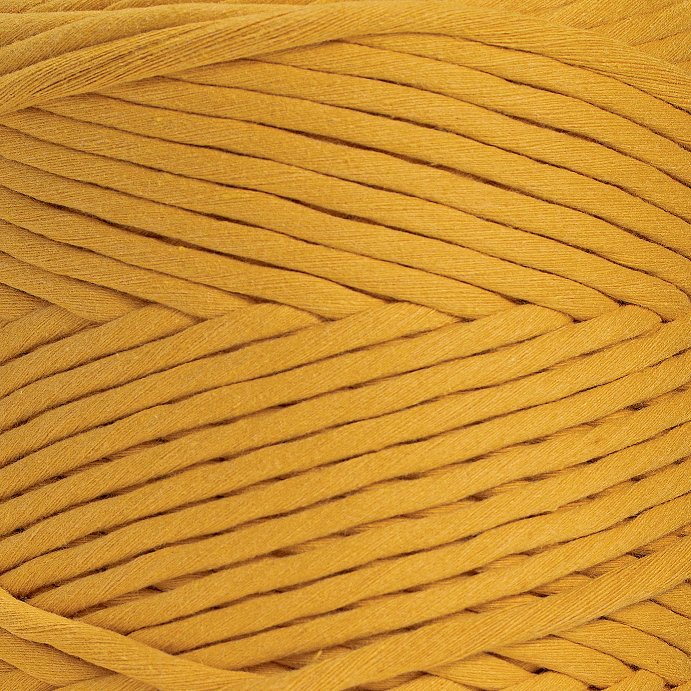 SOFT COTTON CORD ZERO WASTE 6 MM - 1 SINGLE STRAND - OCHER COLOR