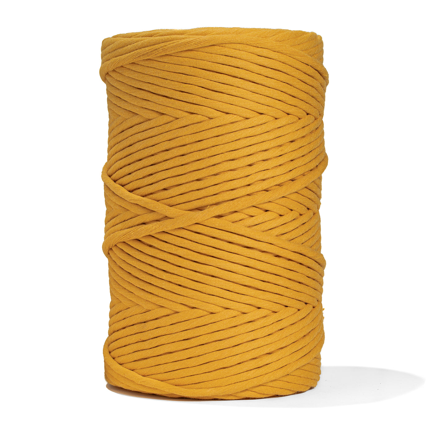 SOFT COTTON CORD ZERO WASTE 6 MM - 1 SINGLE STRAND - OCHER COLOR