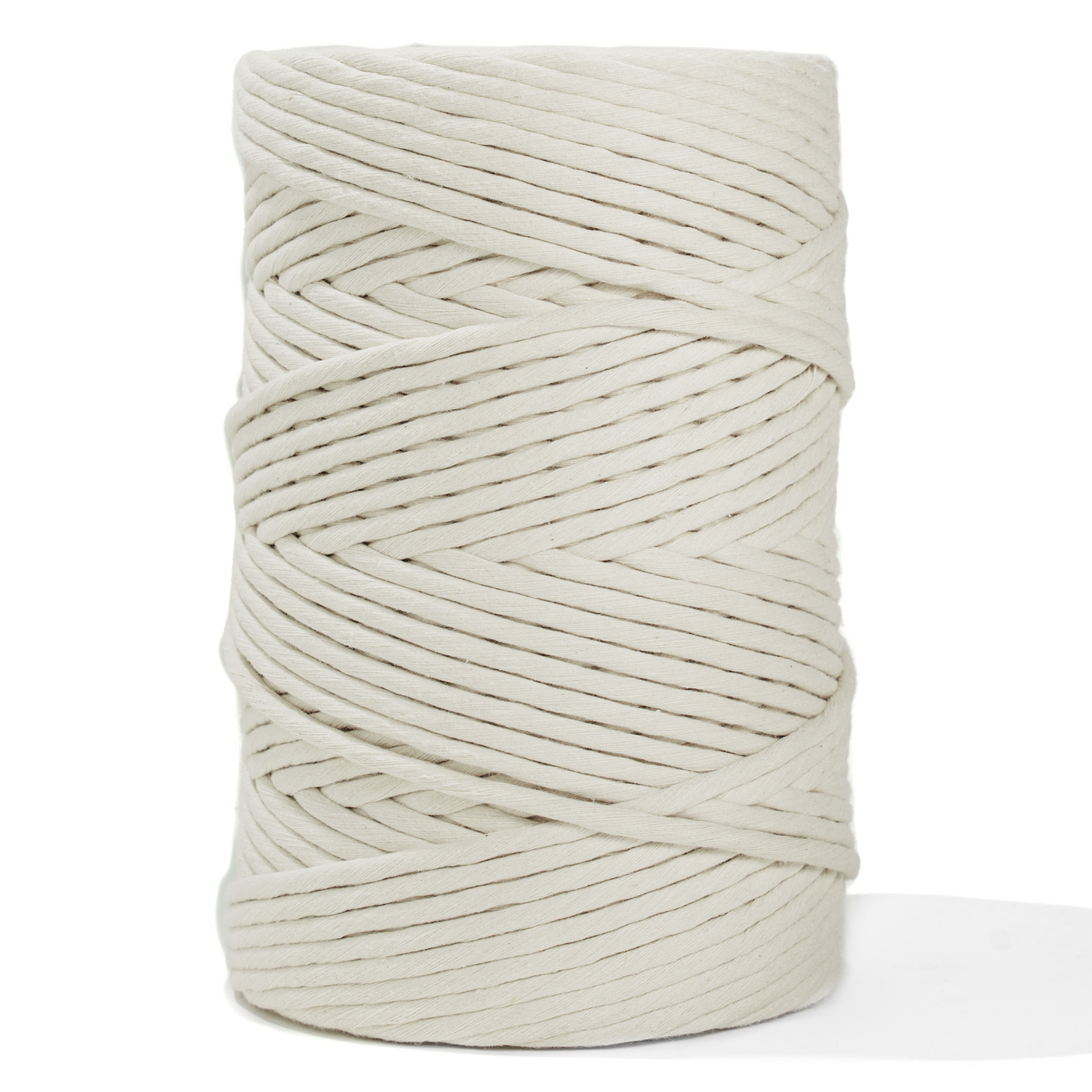 SOFT COTTON CORD ZERO WASTE 6 MM - 1 SINGLE STRAND - NATURAL COLOR