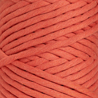 JUMBO SOFT COTTON CORD ZERO WASTE 8 MM - 1 SINGLE STRAND - TERRACOTA COLOR