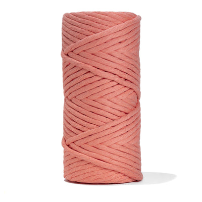 JUMBO SOFT COTTON CORD ZERO WASTE 8 MM - 1 SINGLE STRAND - FRUIT PUNCH COLOR