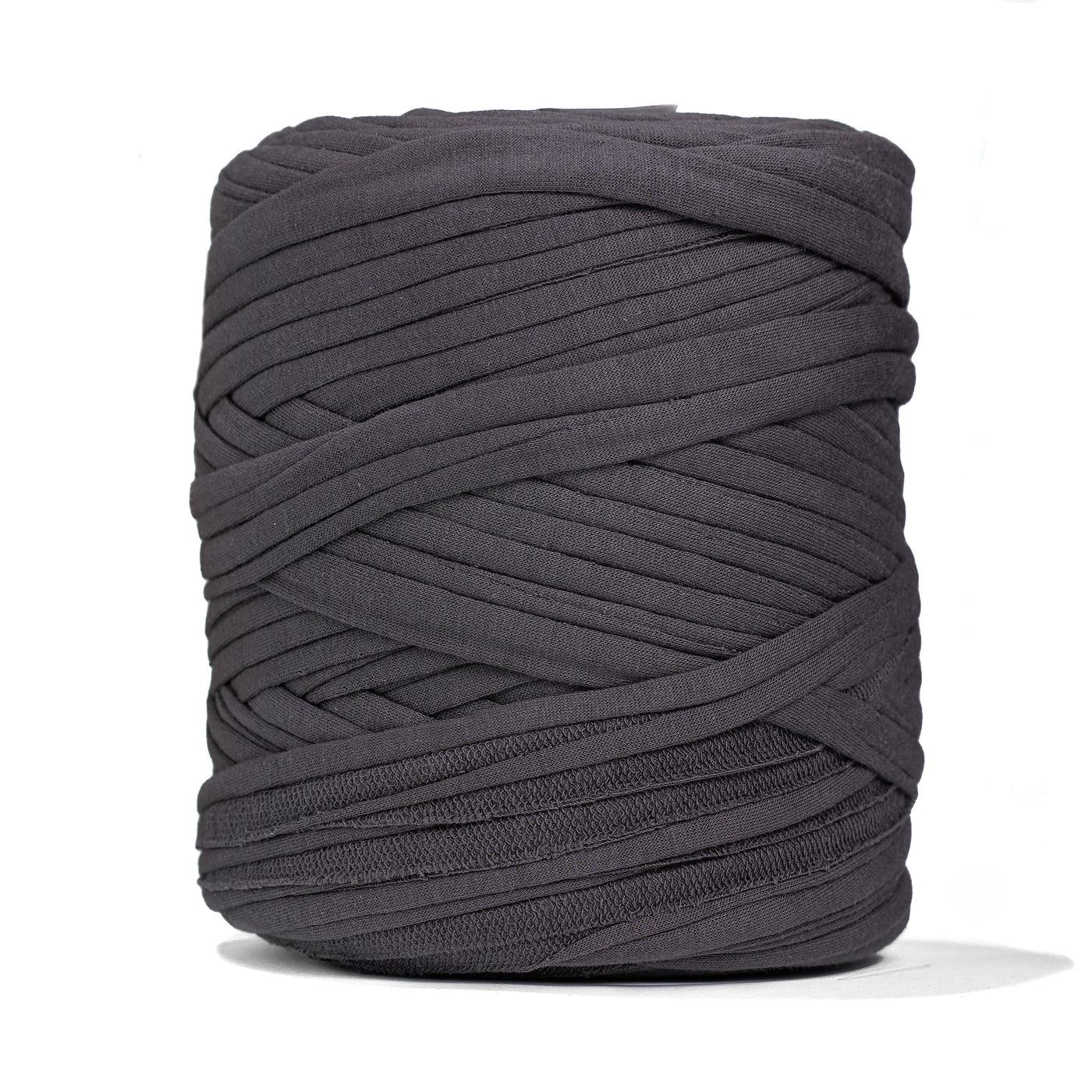 Recycled T-Shirt Fabric Yarn - Dark Gray Color