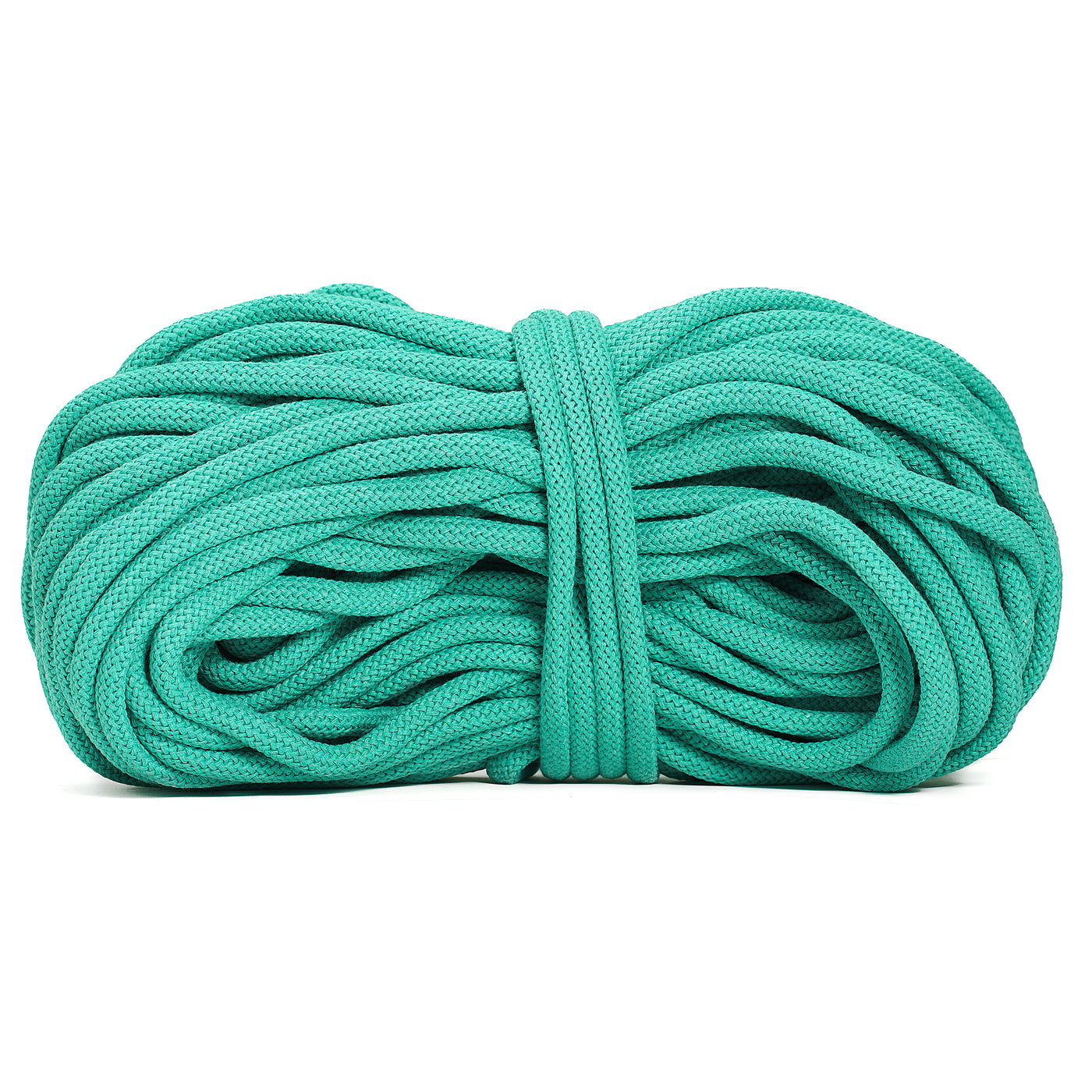 Braided Recycled Cotton Cord 9mm - Caribbean Sea