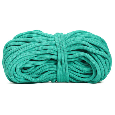 Braided Recycled Cotton Cord 9mm - Caribbean Sea