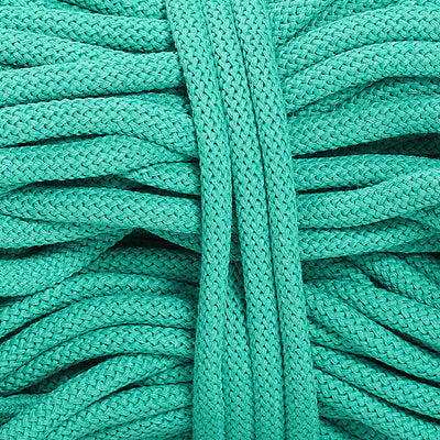 Braided Recycled Cotton Cord 9mm - Caribbean Sea