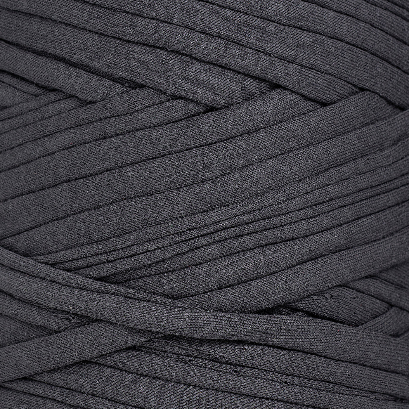 Recycled T-Shirt Fabric Yarn - Anthracite Color