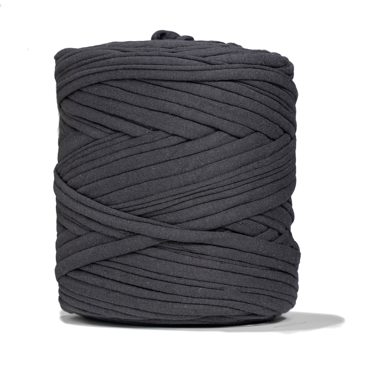 Recycled T-Shirt Fabric Yarn - Anthracite Color