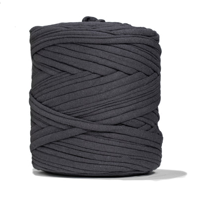 Recycled T-Shirt Fabric Yarn - Anthracite Color