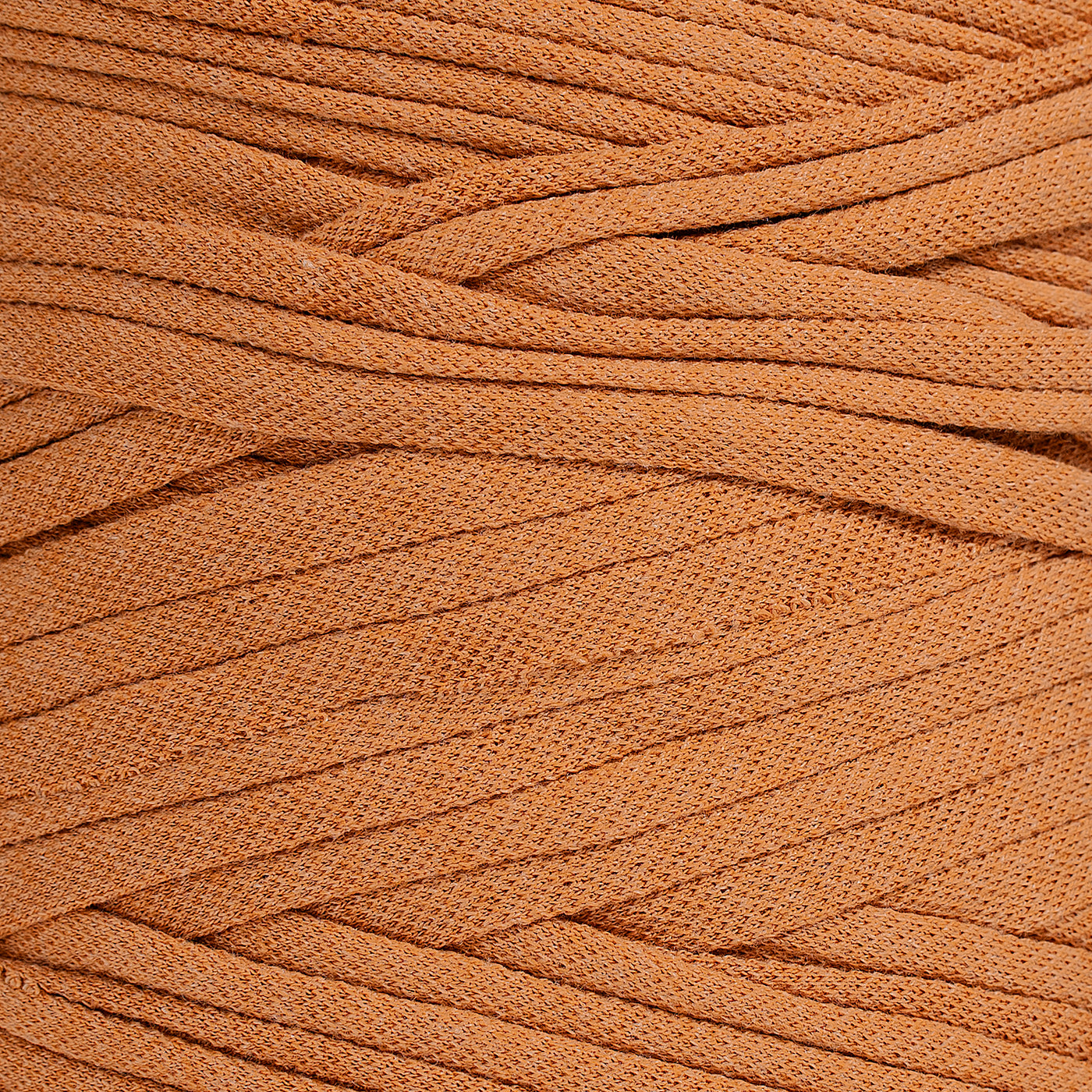 Recycled T-Shirt Fabric Yarn - Apricot Color