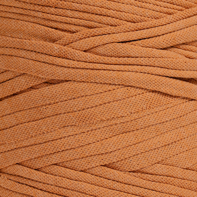 Recycled T-Shirt Fabric Yarn - Apricot Color