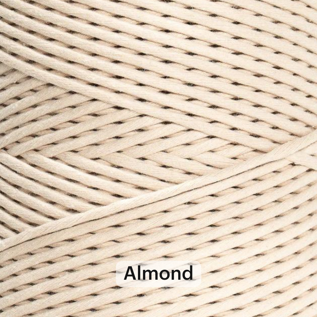 4mm Cotton String - Macrame Cord Natural by Modern Macramé