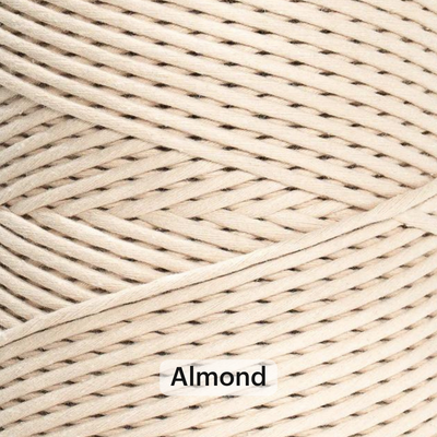 SOFT COTTON CORD ZERO WASTE 4 MM - 1 SINGLE STRAND - SAMPLES