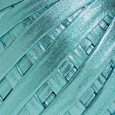Fabric Yarn Metallic T-Shirt Yarn Aqua Blue Color