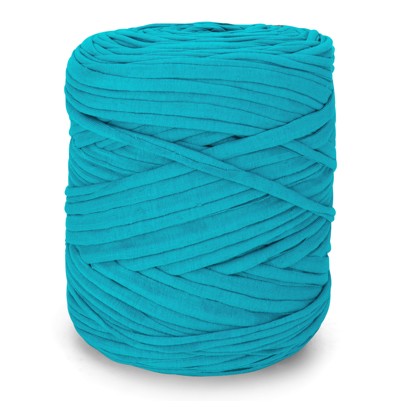 Recycled T-Shirt Fabric Yarn - Aquamarine Color