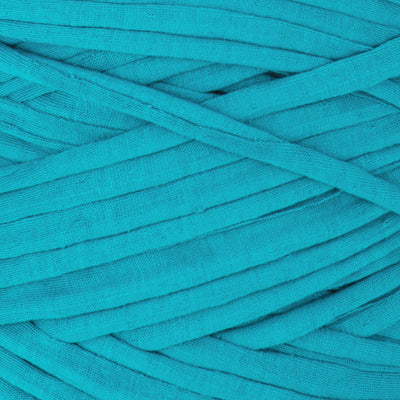 Recycled T-Shirt Fabric Yarn - Aquamarine Color