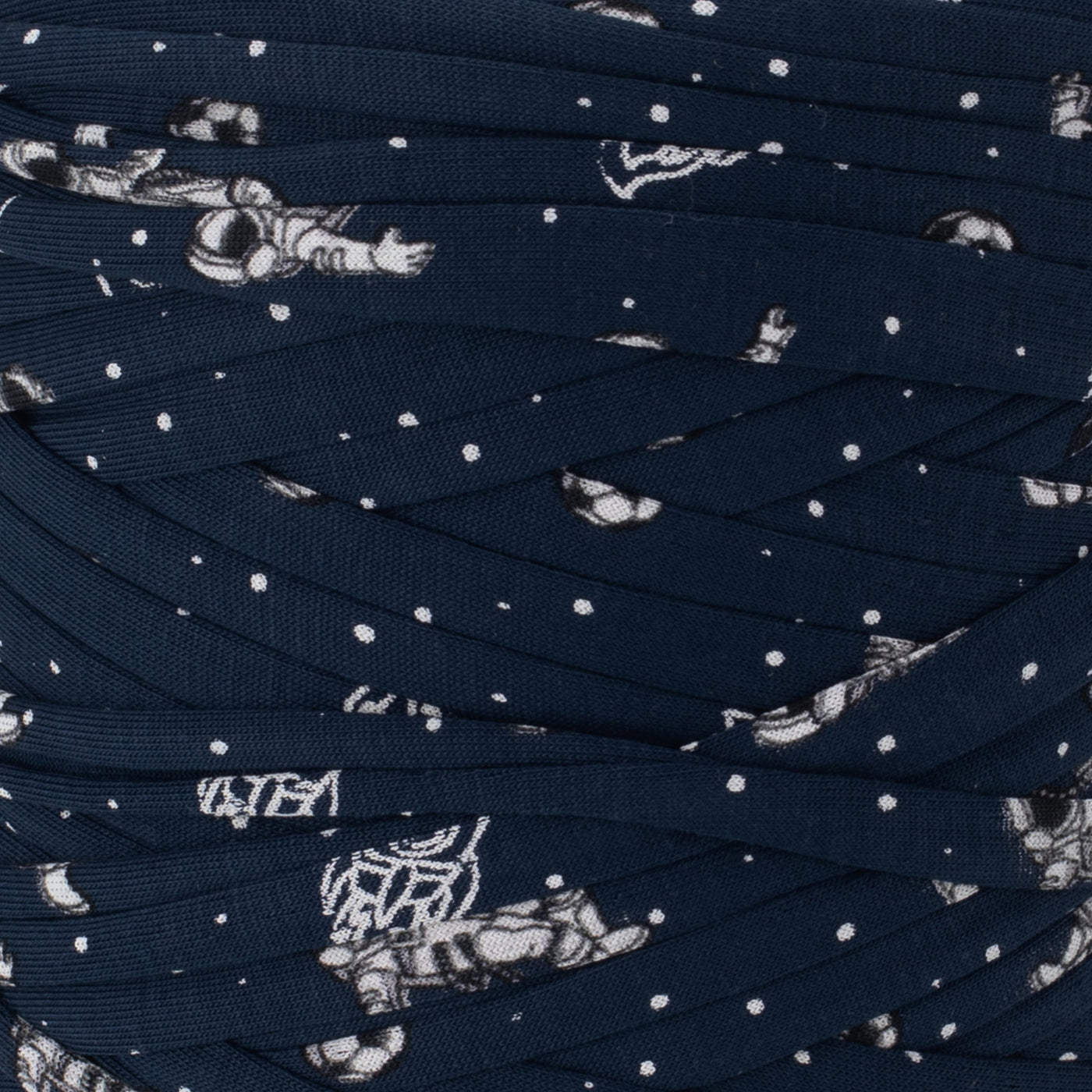 Printed Recycled T-Shirt Fabric Yarn - Astro Party