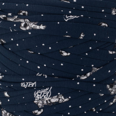 Printed Recycled T-Shirt Fabric Yarn - Astro Party