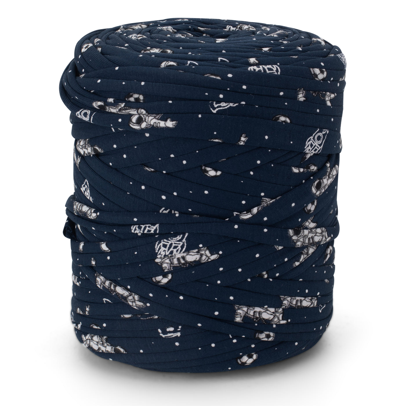 Printed Recycled T-Shirt Fabric Yarn - Astro Party