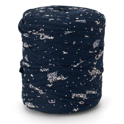 Printed Recycled T-Shirt Fabric Yarn - Astro Party