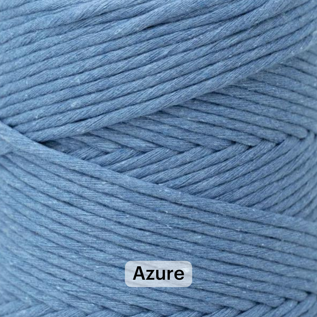 S-Lon Micro Macrame Cord, .5mm Cyan Blue Color - SS1