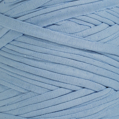 Recycled T-Shirt Fabric Yarn - Baby Blue Color