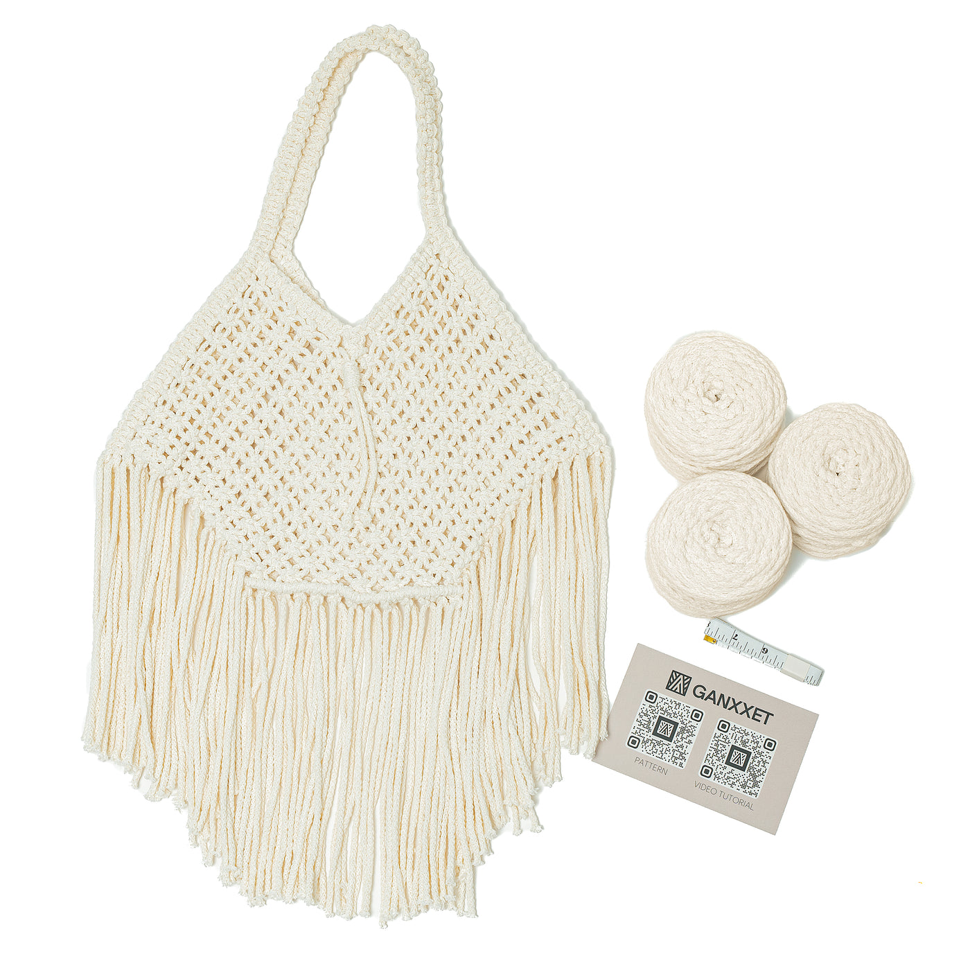 Macrame Fringe Bag DIY Kit By Ganxxet X Miss Knottie macrame-fringe-bag-diy-kit-by-ganxxet-x-miss-knottie
