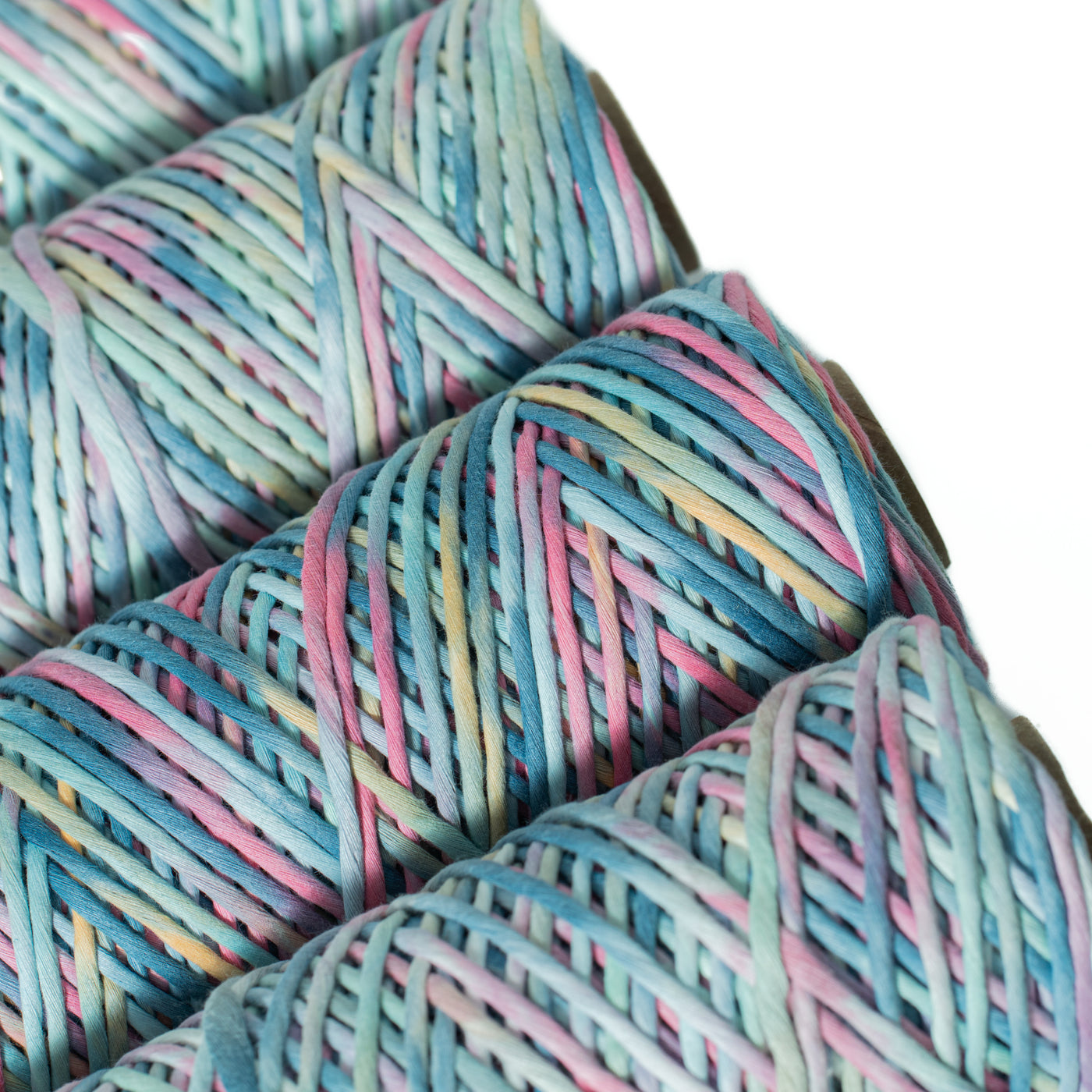 Hand Painted Soft Cotton Cord 4mm - 1 Single Strand - Unicorn