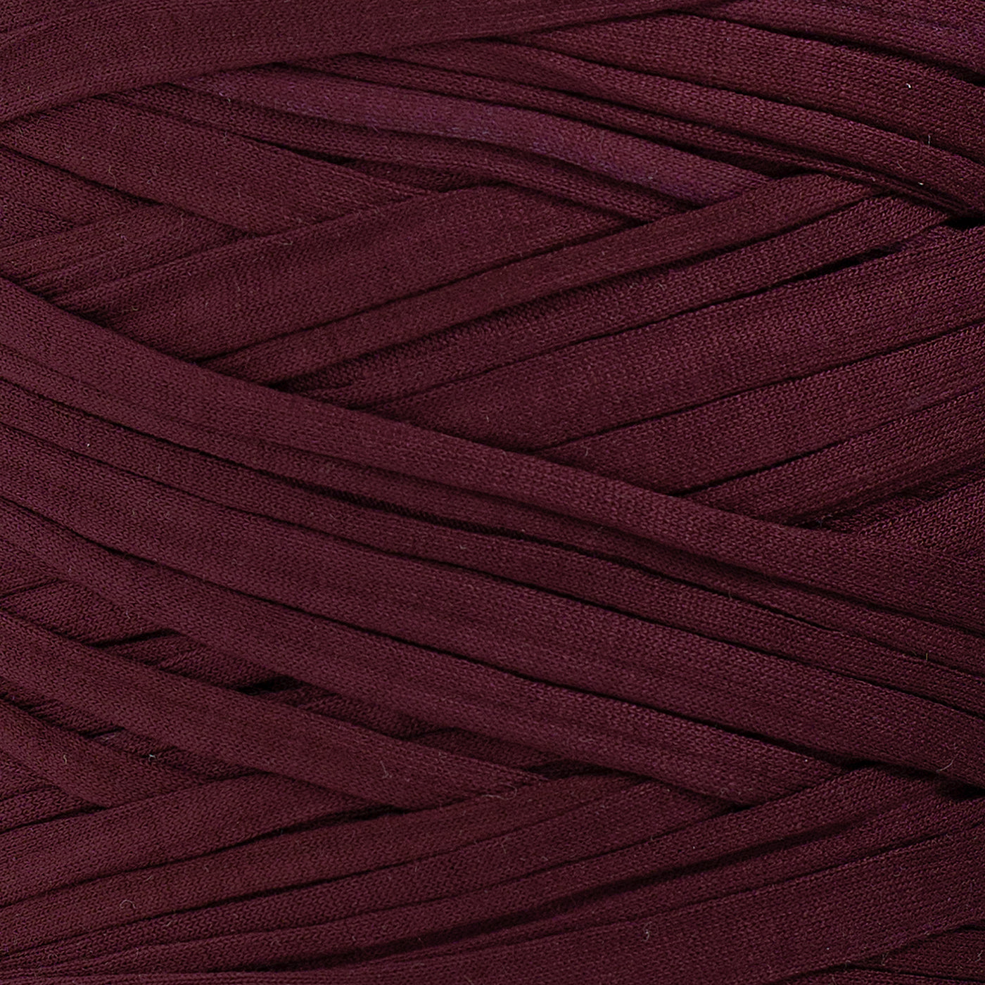 Recycled T-Shirt Fabric Yarn - Burgundy Color