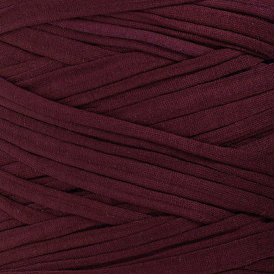 Recycled T-Shirt Fabric Yarn - Burgundy Color