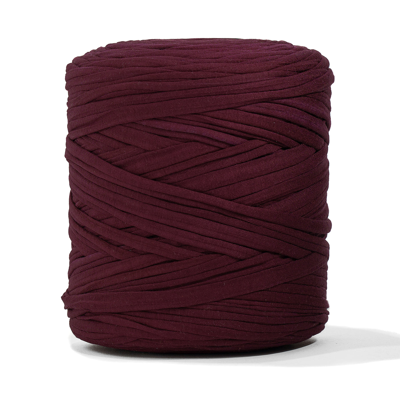 Recycled T-Shirt Fabric Yarn - Burgundy Color