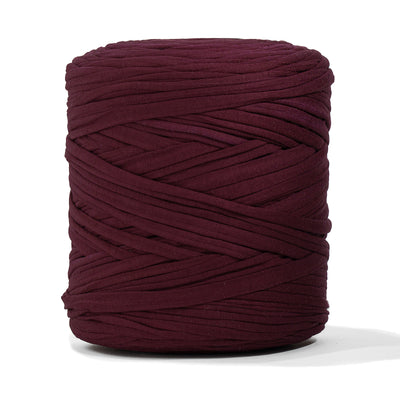 Recycled T-Shirt Fabric Yarn - Burgundy Color