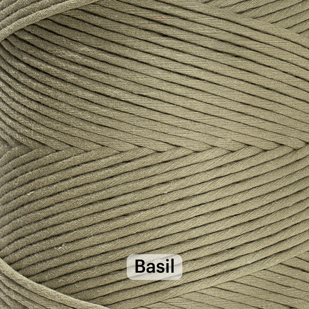 SOFT COTTON CORD ZERO WASTE 4 MM - 1 SINGLE STRAND - SAMPLES