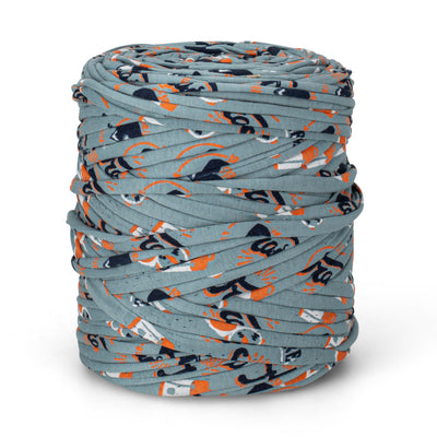 Printed Recycled T-Shirt Fabric Yarn - Beach Patrol