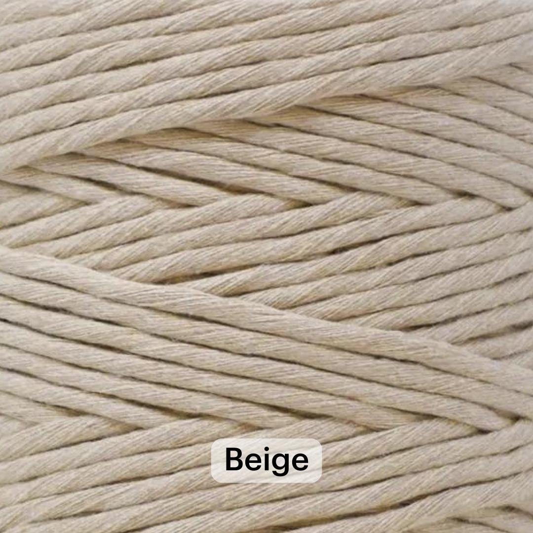 Recycled Cotton Macrame Cord 4mm x 547 Yards Thick Single Strand Cord Made  of Soft Cotton Colored Macrame Rope Supplies for Decor Crafts & Plant Wall  Hangers by GANXXET 1640 Ft. Sunset