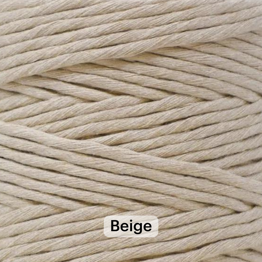 SOFT COTTON CORD ZERO WASTE 4 MM - 1 SINGLE STRAND - SAMPLES