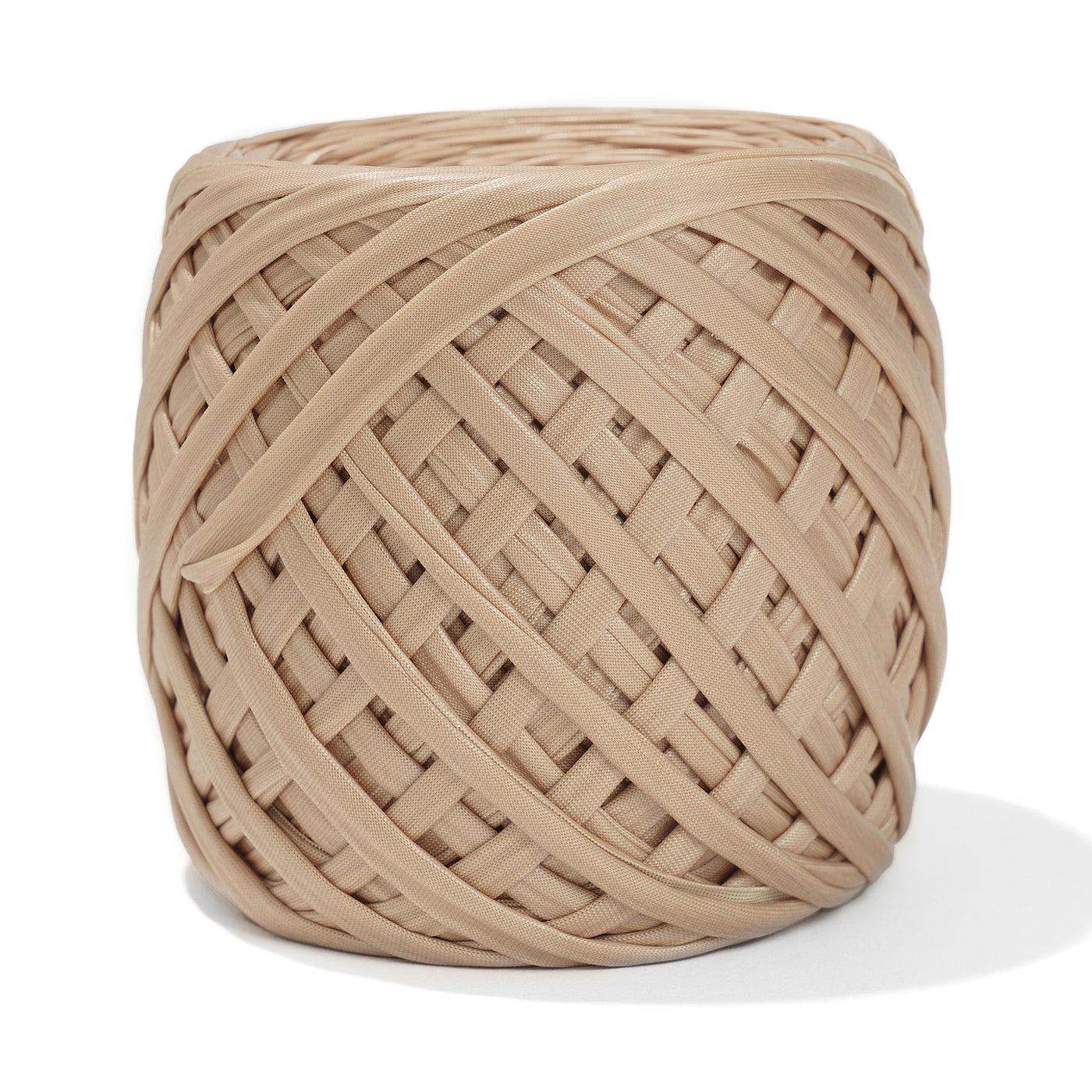 Fabric Yarn Leather T-Shirt Yarn Beige Color