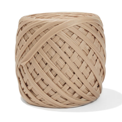 Fabric Yarn Leather T-Shirt Yarn Beige Color