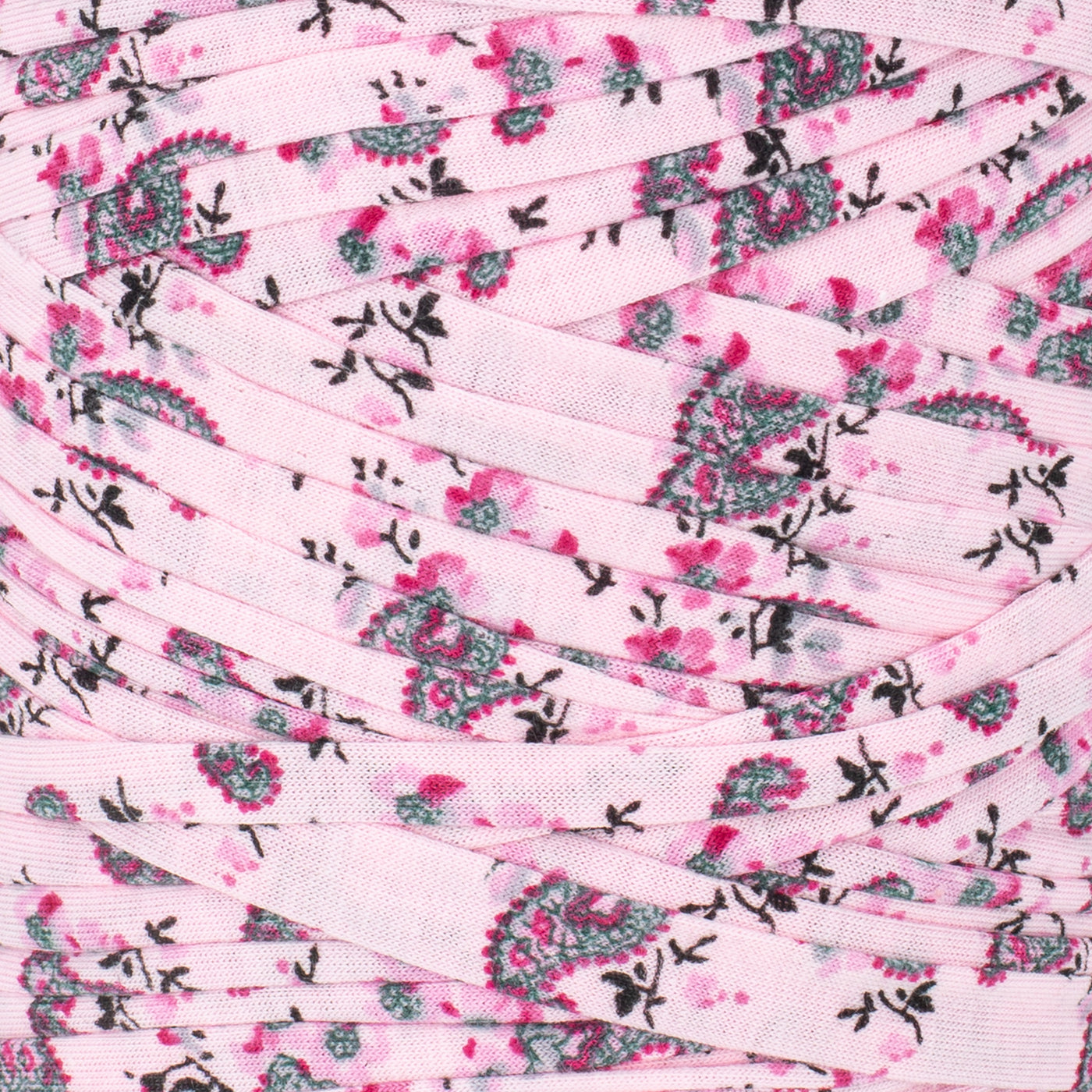 Printed Recycled T-Shirt Fabric Yarn - Boho Chic