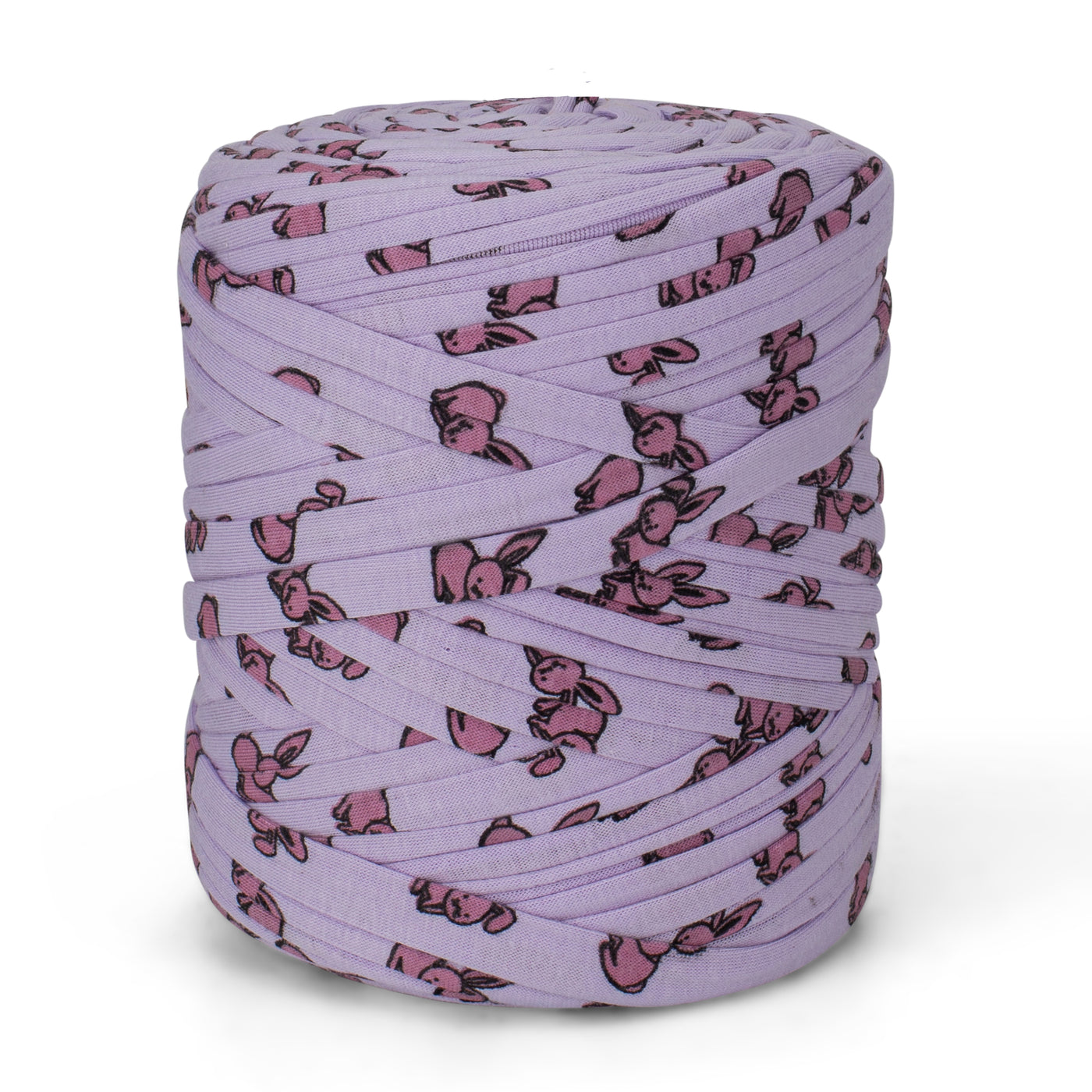 Printed Recycled T-Shirt Fabric Yarn - Bunny Land