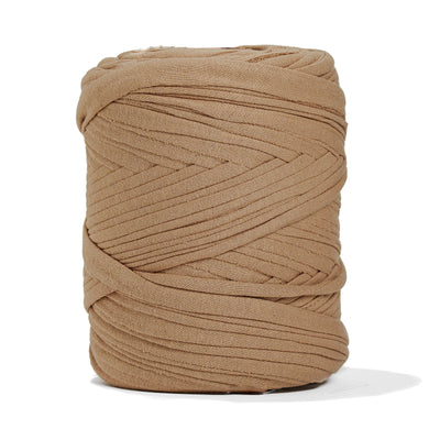 Recycled T-Shirt Fabric Yarn - Camel Color