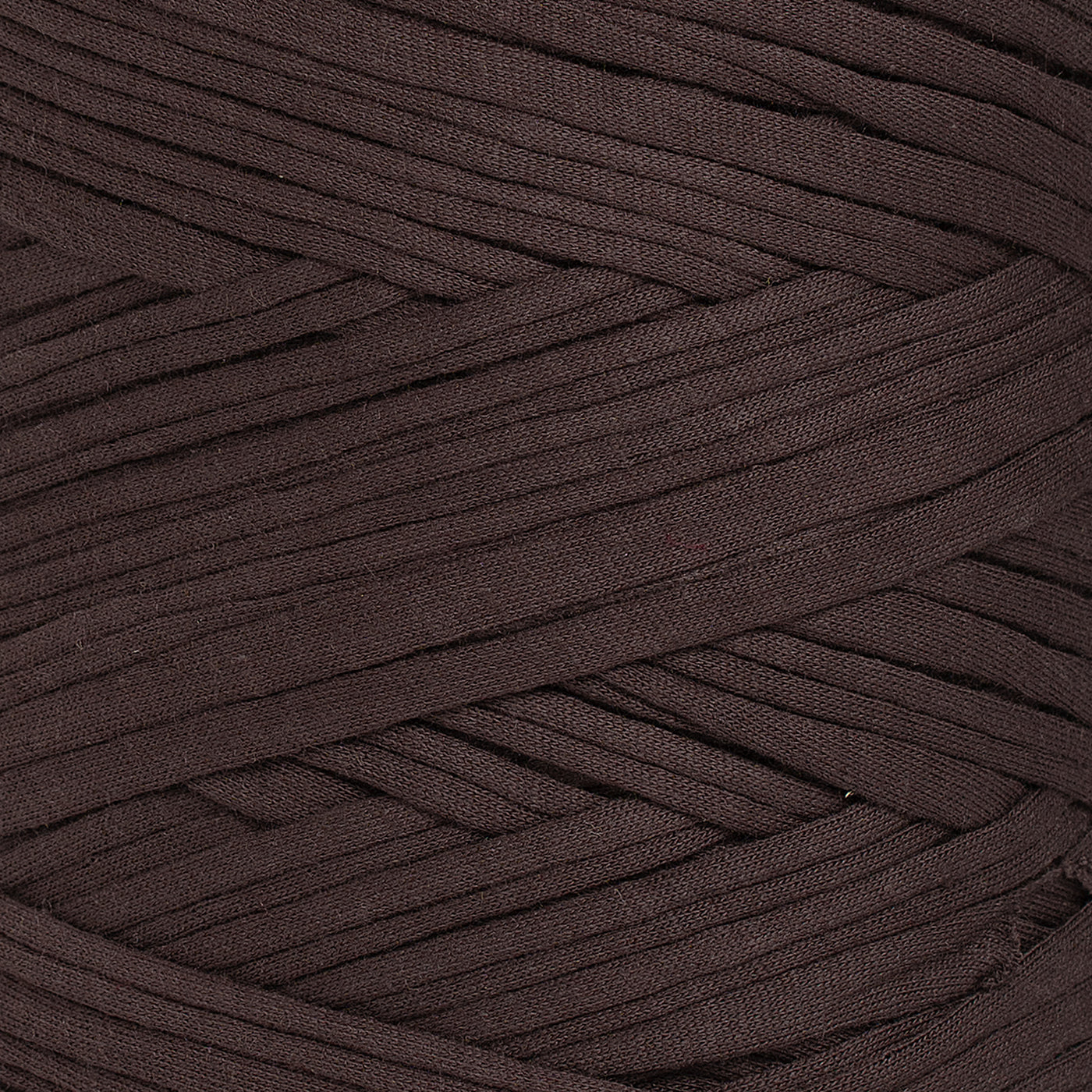 Recycled T-Shirt Fabric Yarn - Chocolate Color