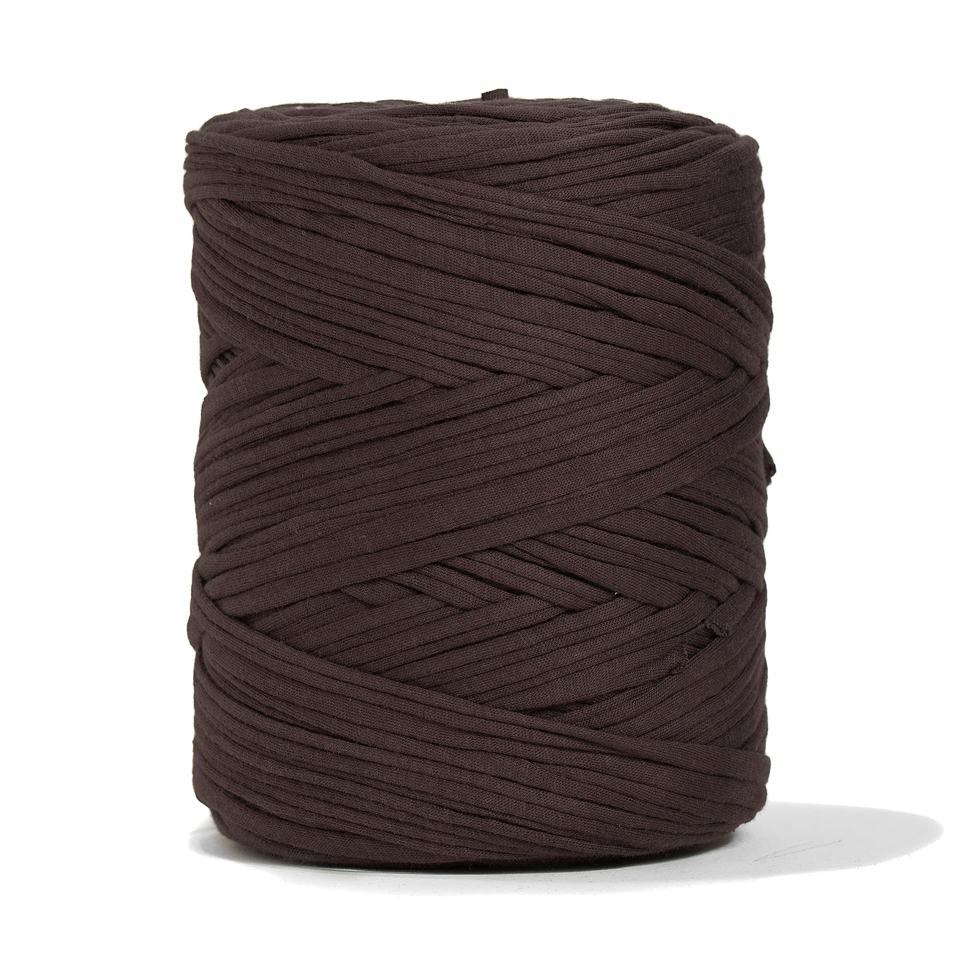 Recycled T-Shirt Fabric Yarn - Chocolate Color