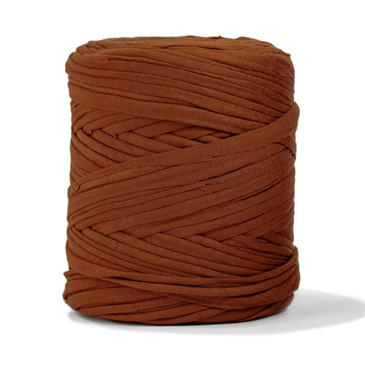 Recycled T-Shirt Fabric Yarn - Cinnamon Color