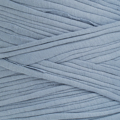 Recycled T-Shirt Fabric Yarn - Cloudy Blue Color